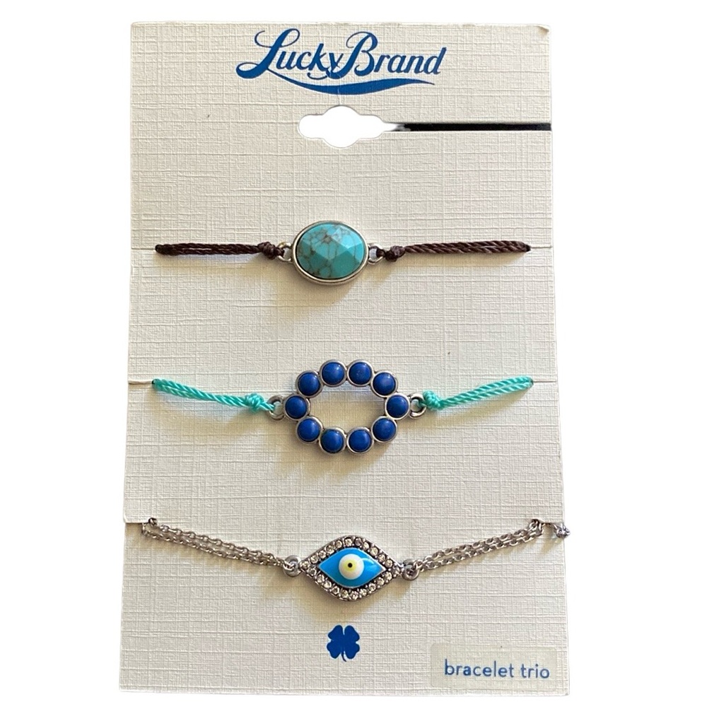 NEW Lucky Brand bracelet trio set - evil eye